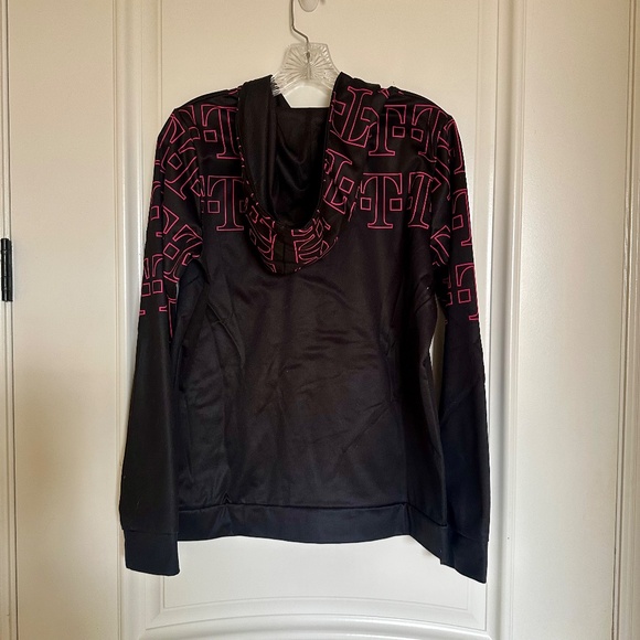 T-Mobile Shiny Black & Magenta Graphic Hoodie – Women’s Size S - Picture 2 of 6